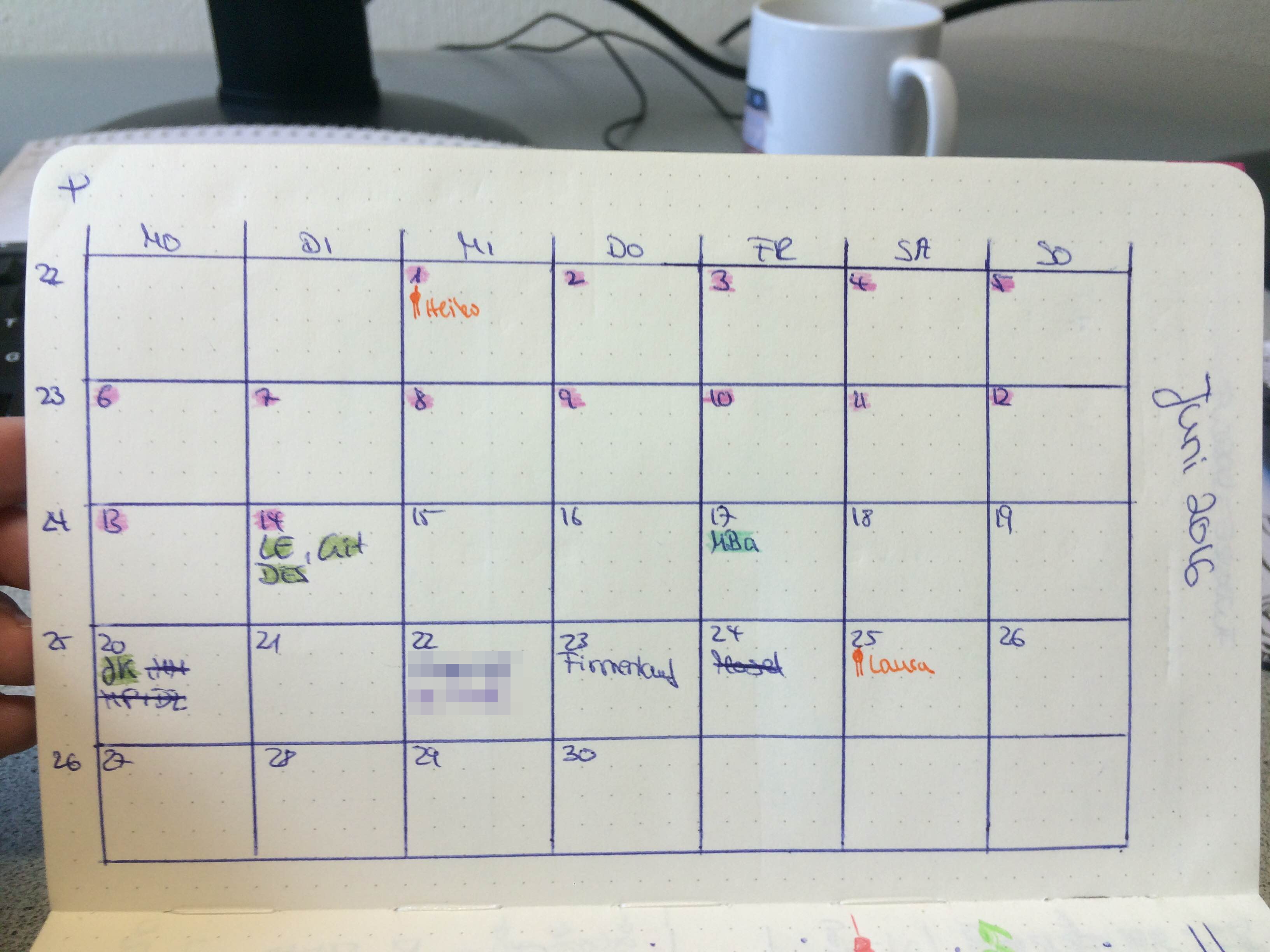 kalender grid